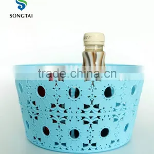 2016 New Type pp Circular Plastic Basket With Sunflower thumbnail-3