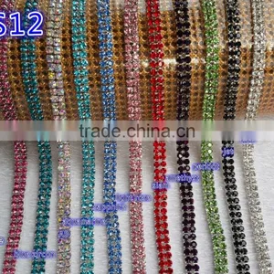 Factory Crystal Rhinestone Singal Row Trimming Close Cupchain for Jewelry Strass Finding Accessories thumbnail-1