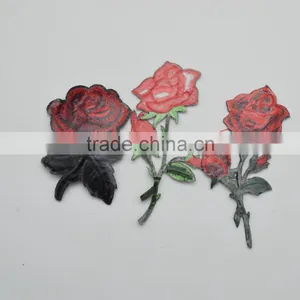 2017Custom Iron Patches Clothing Embroidered 3D Flower Embroidery Patch Manufacturers thumbnail-4
