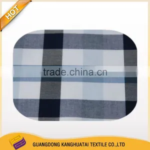 100% Yarn Dyed 50*50 Grid Printing Mercerized Cotton Fabric thumbnail-2