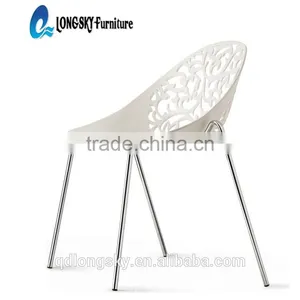LS-4002 Canteen Stackable Polypropylene Plastic Forest Replica Vegetal Chair thumbnail-4