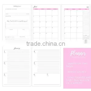 Customize A4/A5/A6 Different Kinds of Planner /noteboo/diary Planner /wire-o Planner With Emboss/deboss Logo , thumbnail-3