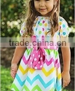 Baby Girls Easter Chevron Dress Easter Girls Baby Dress 2015 New thumbnail-1