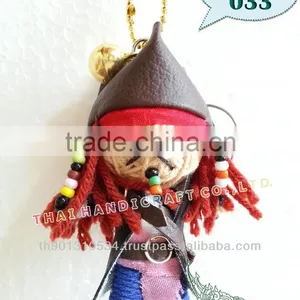 Handmade Keychains Keyrings Voodoo Doll String Accessories Bag Gifts thumbnail-1
