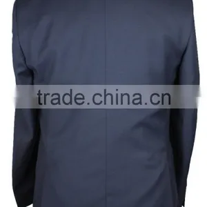 NAAMS MEN'S WOOL 2 BUTTON 2 VENT SLIM FIT SUIT JACKET FLAT FRONT PANT NAVY thumbnail-6