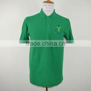 Custom Mens Cotton Zipper Collar Polo Shirt thumbnail-3