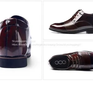 Mens Height Increasing Elevator Shoes for Wedding Formal Dress thumbnail-4