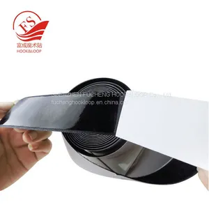 Gold Supplier Customized Shape Strong Sticky Back Magic TapeReusable White Sticky Hook and Loop Fastener Tape thumbnail-1