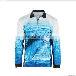 OEM Round Neck Fishing Shirts&polyester Fishing Shirt&quick Dry Fishing Shirts thumbnail-2