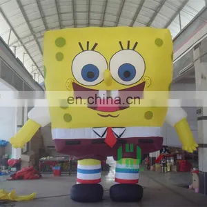 Good Quality Cute Spongebob Giant Inflatable Cartoon Characters Inflatable Advertising Figures thumbnail-1