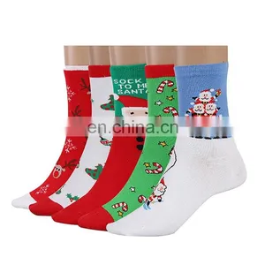 Factory Direct Sale 5 Pairs Cotton Thick Wholesale Christmas Socks thumbnail-1