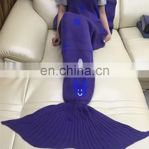 Mermaid Tail Blanket Warm and Soft Blankets For Kids And Adults Bedding Wrap thumbnail-1