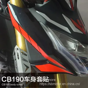 Spirit Beast Motorcycle Modified Cool Epoxy Reflective 3d Storm Eye Ornament Sticker for Honda CB190R L1 thumbnail-1