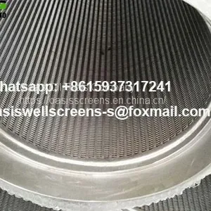 6inch Stainless Steel Wire Wrapped Vee Wire Water Well Screens thumbnail-1