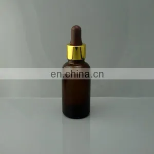 30ml Amber Glass Essential Oil Bottles With Aluminum Dropper thumbnail-2