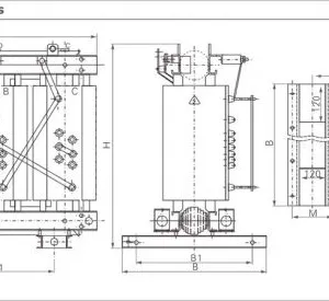 500kva/11kv~0.433kv Dry Type Cast Resin Transformer (up to 35kv) thumbnail-2