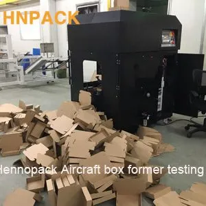 Auto Airplane Box Forming Machine (CE) Custom-made Hot Melt Version Auto Glue Sealing Airplane Box Formor thumbnail-3