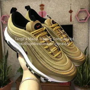 NIKE AIR MAX 97 Metallic Gold Cheap Nike Shoes From China thumbnail-1