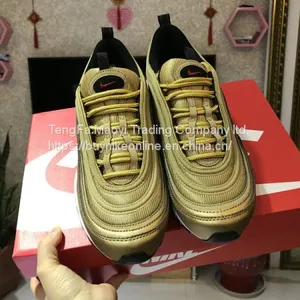 NIKE AIR MAX 97 Metallic Gold Cheap Nike Shoes From China thumbnail-5