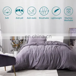 2020 China 100% Microfiber Zip Full Queen Fade Resistance Bedding Duvet Cover For Home thumbnail-3