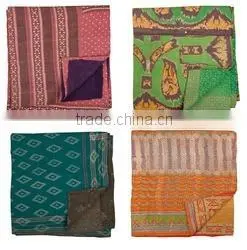 Indian Wholesale Handmade Bedding GUDARI Lot Handstiched Old Vintage Kantha Quilt Wholesale Lot thumbnail-1