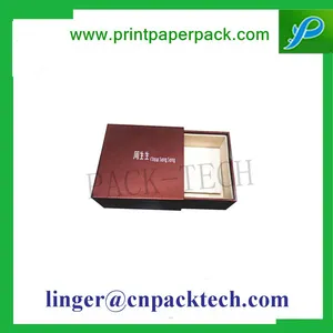 Rigid Drawer Style Cosmetic Deep Blue Paper Cardboard Gift Box thumbnail-4