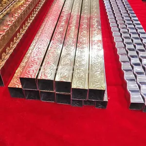 Embossed PVD Plating Color Stainless Steel Tube for Gate Guardrail thumbnail-2