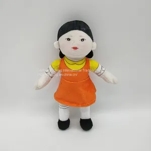 Squid Games Korea TV Character Cartoon Stuffed Ornament Plush Toy 22cm Girl Doll thumbnail-1