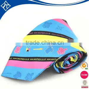 Colorful 100% Silk Printing Skinny Necktie thumbnail-1