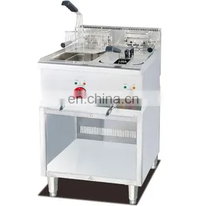 Commercial Table Top Stainless Steel Double Bowls Electric Fryer With Total Capacity 16 Liters thumbnail-2