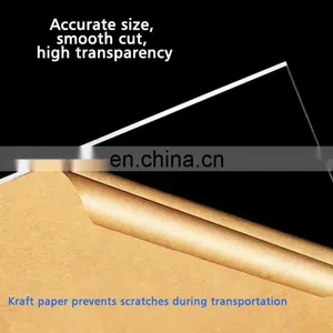 High Quality MMA Acrylic Plexi Glass Plastic Sheet 24*24 Inch Acrylic Board UV Printing Silk Screen Customized thumbnail-3