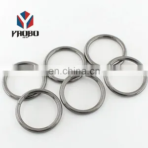 Fashion High Quality Metal Black Round O Ring thumbnail-4