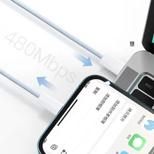 2021 Wholesale 18W 20W PD Fast Charger Phone Cable Usb-c to Type c Cable Quick Charge for Iphone 11 12 13 thumbnail-5