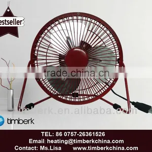 Usb Metal Desk Fan Red Color thumbnail-1