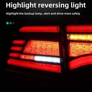 Tesla Model 3 Model Y Car LED Tail Light Taillight Rear Running Light Brake Reverse Lamp thumbnail-4