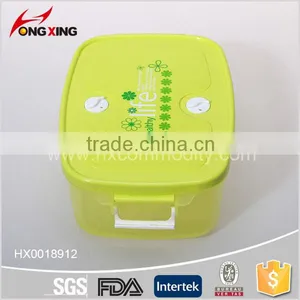 1.3L Rectangle PP Plastic Lunch Box With Spoon thumbnail-1