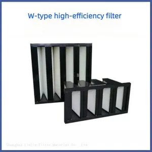 V-shaped Plastic Frame Filter W-shaped High-efficiency Filter Screen thumbnail-2