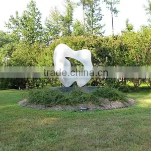 Stainless Steel Garden Metal Polished Abstract Sculpture thumbnail-2