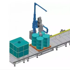 200L Ton Barrel Common Rocker Arm Chemical Liquid Water Automatic Filling Machine thumbnail-1