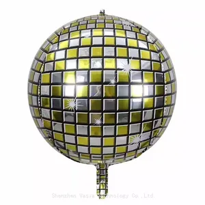 Bulk 22-Inch 4D Metallic Disco Foil Balloons for Birthday Bar Party Decorations Wholesale Supplies thumbnail-5