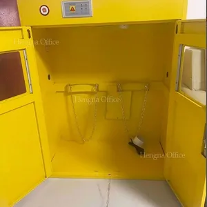 Durable Yellow/White Gas Cylinder Locker: Second Generation Sensor and Ventilation Fan System Vocational Training Schools/Technical Colleges. thumbnail-5