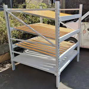 Sliding Roller Gravity Flow Shelving for Optimized Warehouse Storage Space thumbnail-2
