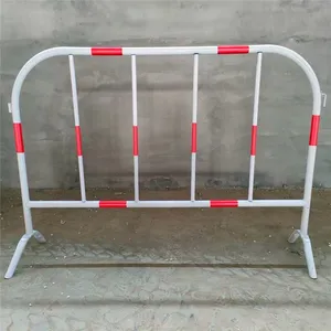 Modular Crowd Control Barrier 2.4m Length With Rubber Base for Stadium Safety thumbnail-2