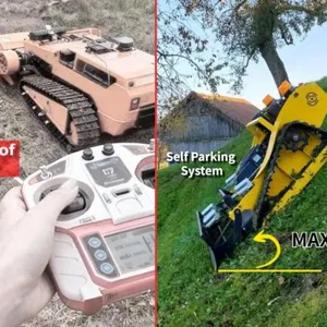 CE Verified Industrial Grade 4-Stroke 800mm Self Propelled Remote Controlled Slasher Mower With Gasoline Engine thumbnail-4