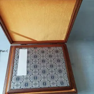 20*20cm Xuan Paper Raw Paper Handmade Watercolor Sumi-E Painting Calligraphy Paper Booklet Rosewood Box Set thumbnail-5