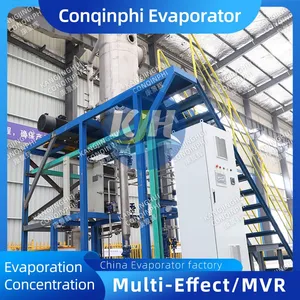 0.5-80t/h Forced Circulation Skid-Mounted MVR Evaporator for Horizontal/Counterflow Wastewater Treatment thumbnail-2