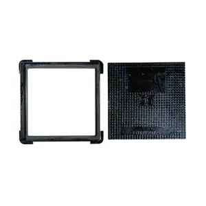 China Factory Hot Sale Jingdong Brand Durable Double Seal Ductile Iron Black Manhole Cover D400 Road Drainage thumbnail-5