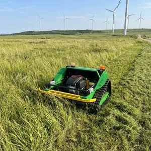 Robot Lawn Mower Mowers Remote Control Mulcher VTLM800 800mm Cut 60 Degree Slope Servo Drive for River Bank thumbnail-1