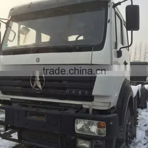 Used Benz Tractor Head for Sale in Shanghai HOWO Shacman Volvo Scania Tractor Head Truck Trailer thumbnail-1