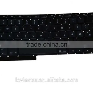 DK Danish Laptop Keyboard Replacement Parts For Macbook Pro A1286 2008-2012 thumbnail-1